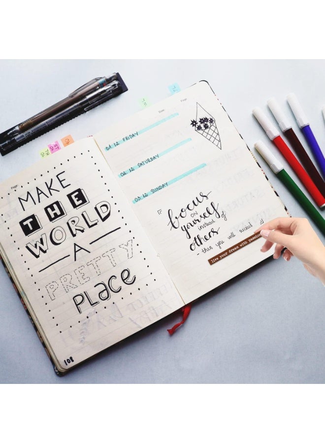 fantasize 8 Sheet Vintage Scrapbook Stickers for Journaling Junk Journal Supplies, Quote Stickers, DIY Phrase Word Stickers for Scrapbooking Planners, Notebook Collage Album Aesthetic Stickers (Colorful) - Image 4